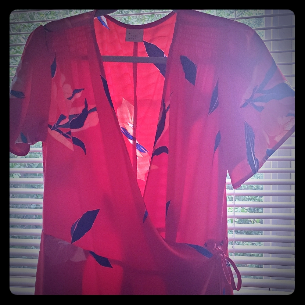 A New Day maxi dress tomato red size Large